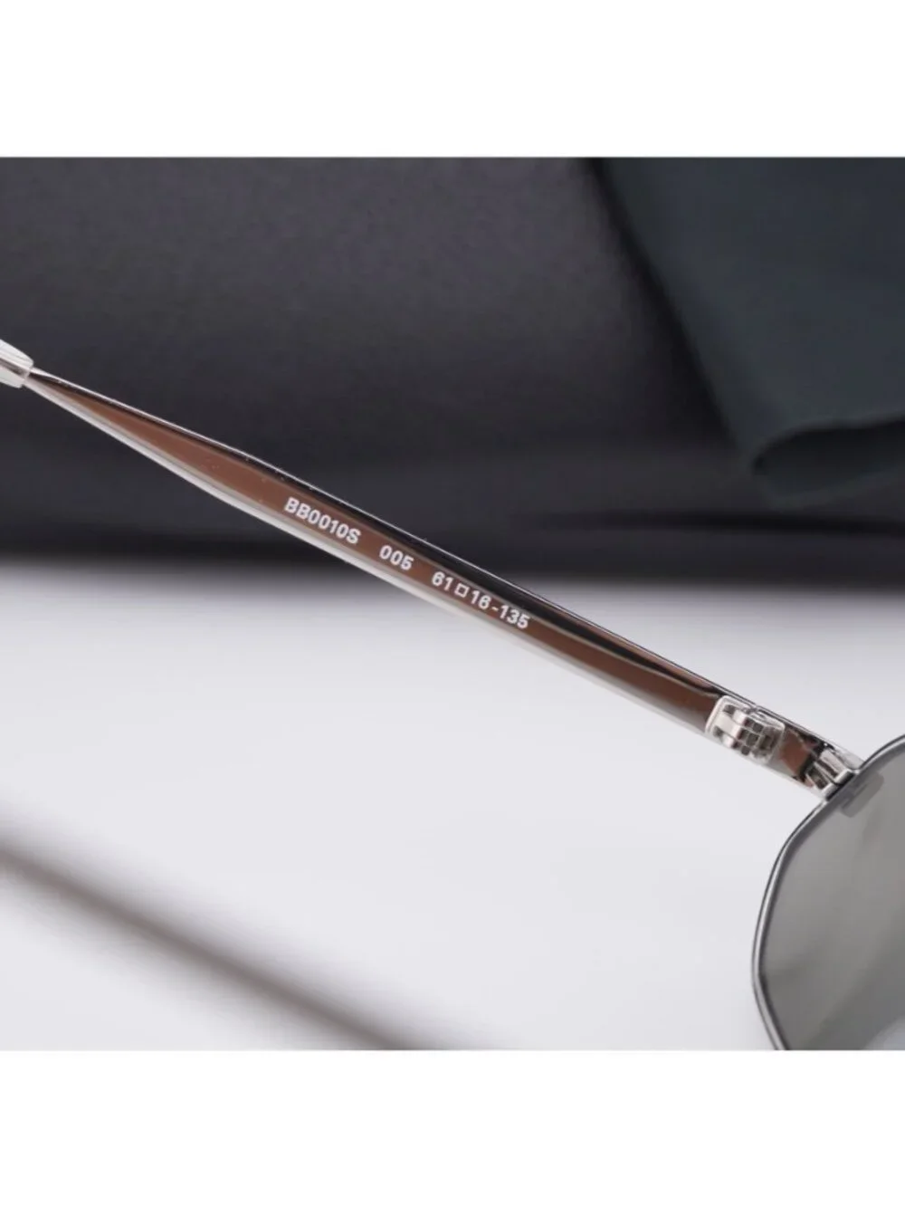 Balenciaga BB0010S 005 Oval Sunglasses - Silver Mirror